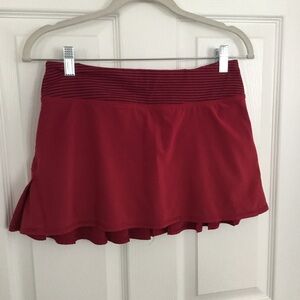 lululemon pace rival skirt red mini